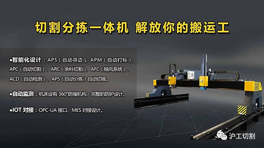 南宫NG28全自动等离子切割分拣一体机