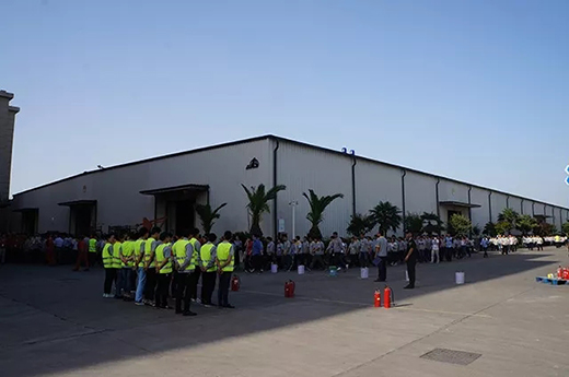 南宫NG28乐成举行2018年上半年消防疏散演习